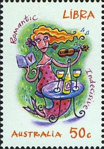 Stamp, Libra, Australia,  , Zodiac
