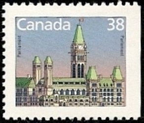 Stamp, Parliament, Canada,  , Government Buildings, Buildings