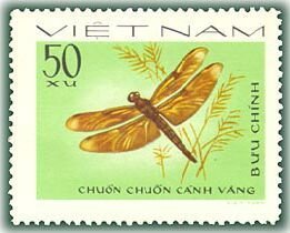 Stamp, Fulvous Forest Skimmer (Neurothemis fulvia), Vietnam,  , Insects, Dragonflies, Animals (Fauna)