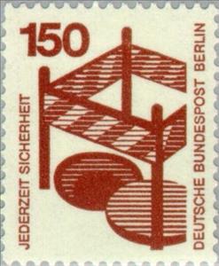 Stamp, Barriers, Berlin,  , Occupational Safety and Health