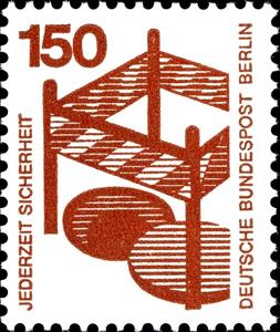 Stamp, Barriers, Berlin,  