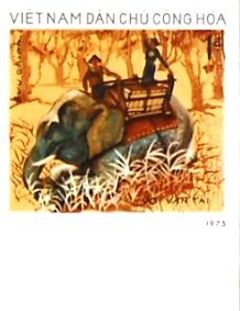 Asian Elephant (Elephas maximus) during a Hunt