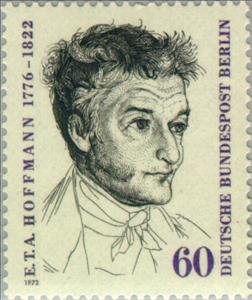 Stamp, Ernst Theodor Wilhelm (Amadeus) Hoffmann (1776-1822), Berlin,  , Famous People, Commemoration, Music, Composers, Jurists, Literary People (Poets and Writers)