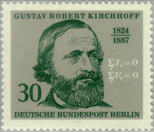 Stamp, Robert Kirchhoff (1824-1887), Berlin,  , Famous People, Commemoration, Naturalists