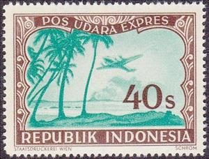 Stamp, Special services (Pos Udara Expres), Indonesia,  , Sea