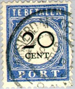 Stamp, Portzegel, Netherlands,  , Numbers