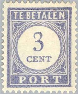Stamp, Portzegel, Netherlands,  , Numbers