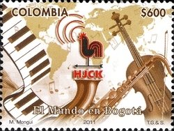 Stamp, Theatre & Cinema Music & Dance (Musical instruments), Colombia,  , Musical Instruments