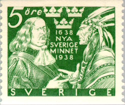 Governor Johan Printz (1592-1663) & native