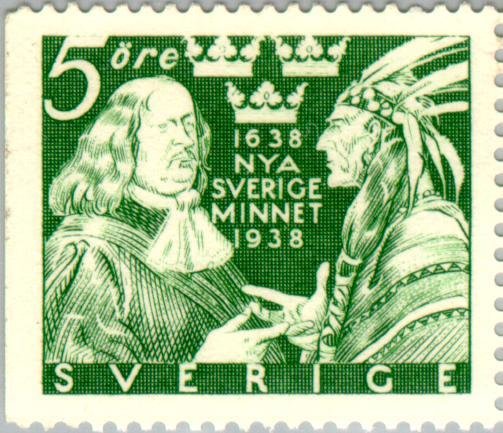 Governor Johan Printz (1592-1663) & native