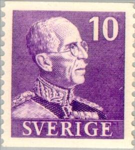 Stamp, King Gustav V (Small "10"), Sweden,  , Heads of State, Kings