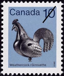 Stamp, Weathercock, Canada,  