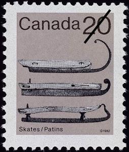 Stamp, Ice Skates, Canada,  