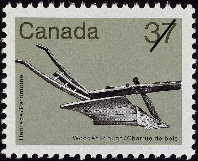 Wooden plough