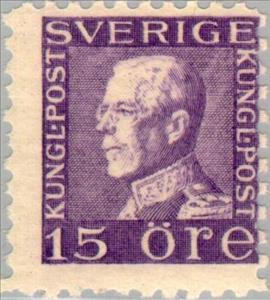 Stamp, King Gustaf V, Sweden,  , Heads of State, Kings
