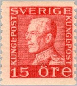 Stamp, King Gustaf V, Sweden,  , Heads of State, Kings