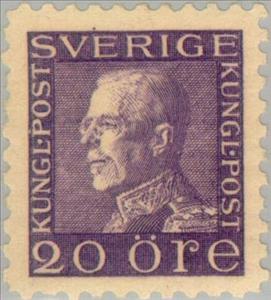Stamp, King Gustaf V, Sweden,  , Heads of State, Kings