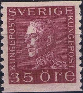 Stamp, King Gustaf V, Sweden,  , Heads of State, Kings