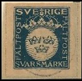 Stamp, Small coat of arms, Sweden,  , Military Forces, Coats of Arms