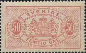 Stamp, Service, big format, Sweden,  , Heraldic Animals, Coats of Arms