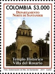 Stamp, Architecture (Classical), Colombia,  