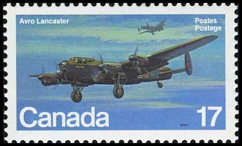 Stamp, Avro Lancaster, Canada,  , Aviation, Aircrafts