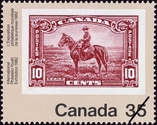 R.C.M.P, 10c stamp 1935