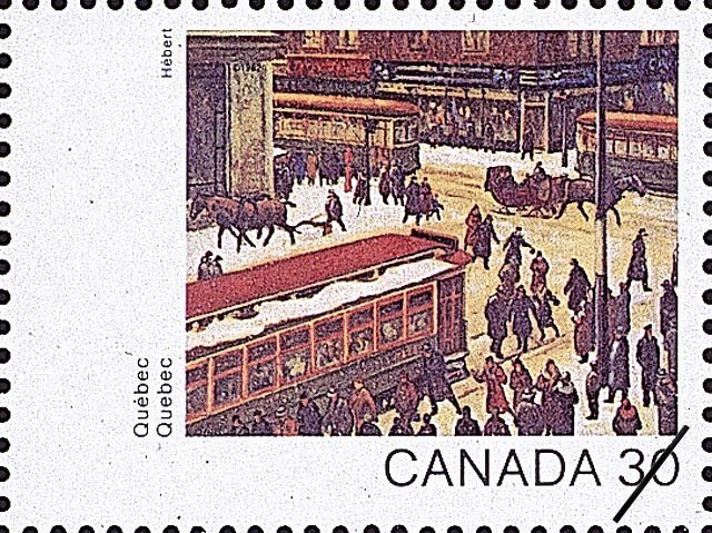 Quebec, Scène de rue, Montréal (Hebert)