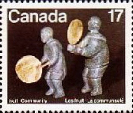 Inuit Drum Dance (soapstone sculptures)
