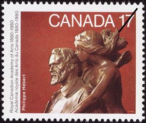 Stamp, Inspiration (sculpture by Phillipe Hebert), Canada,  