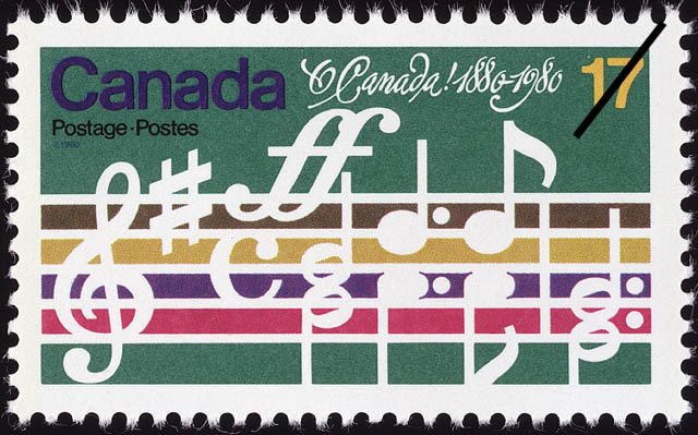 O Canada National Song- Opening bars