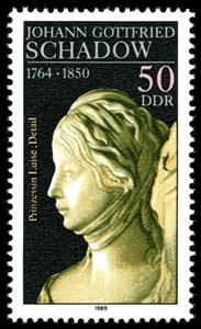 Stamp, Princess Luise (detail), Germany, Democratic Republic,  