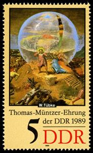 Stamp, Annunciation to the farmer, Germany, Democratic Republic,  