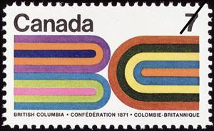 Stamp, British Columbia's Entry into Confederation, Canada,  