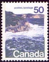 Stamp, Seashore, Canada,  , Landscapes, Coastal Areas