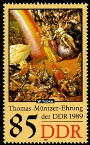 Stamp, Justitia, fool, Germany, Democratic Republic,  