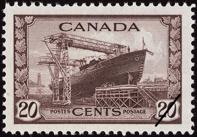Launching of Corvette HMCS La Malbaie