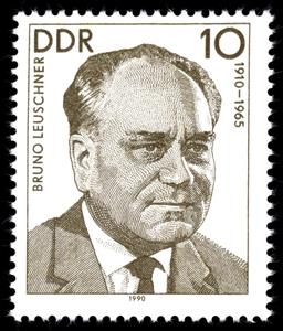 Stamp, Bruno Leuschner (1910-1965), Germany, Democratic Republic,  , Famous People