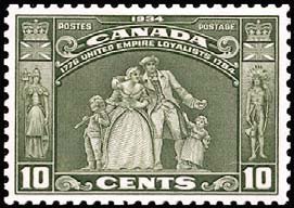 Stamp, U.E.L. Statue, Hamilton, Canada,  