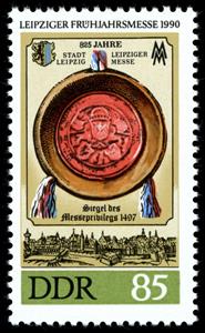 Stamp, Seal of fair privilege of 1497, Germany, Democratic Republic,  