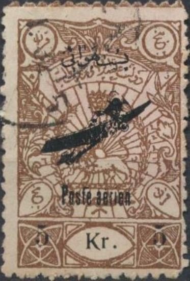 Plane overprint and 'Poste aèrien'
