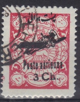 Plane overprint and 'Poste aérienne'