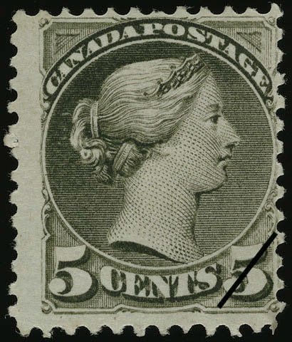 Queen Victoria - greenish grey