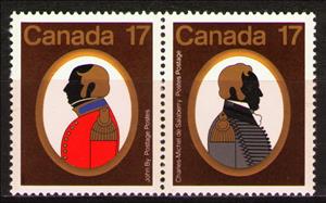 Se-tenant, Canadian Colonels, Canada,  