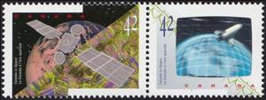 Se-tenant, ANIK E2 satelite, Astronauts' achievements, Canada,  