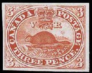 Stamp, Beaver, Canada,  , Beavers, Animals (Fauna)