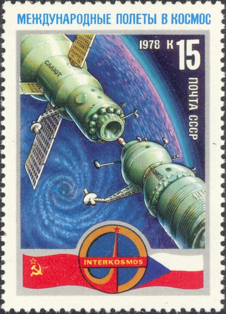 "Soyuz-28" docking with "Salyut-6" space station