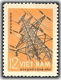 Stamp, Electrical Transmission Tower (pylon), Vietnam,  