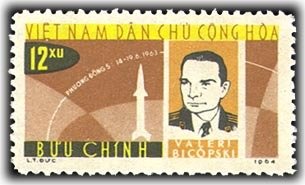 Stamp, V. Bykovsky, Vietnam,  
