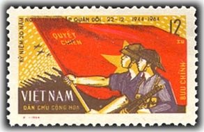 Soldiers, flag